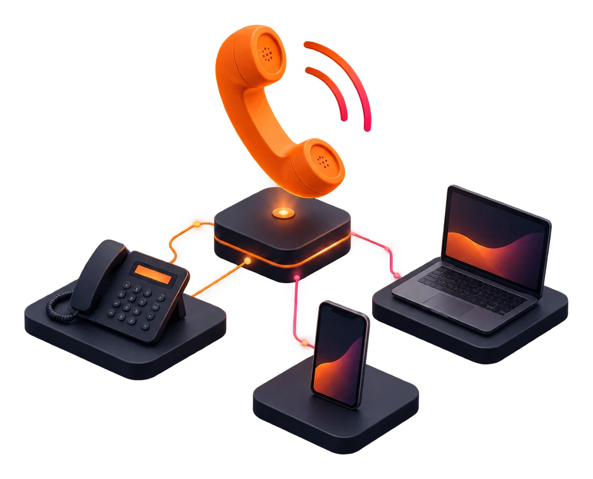 VoIP & telephony illustration